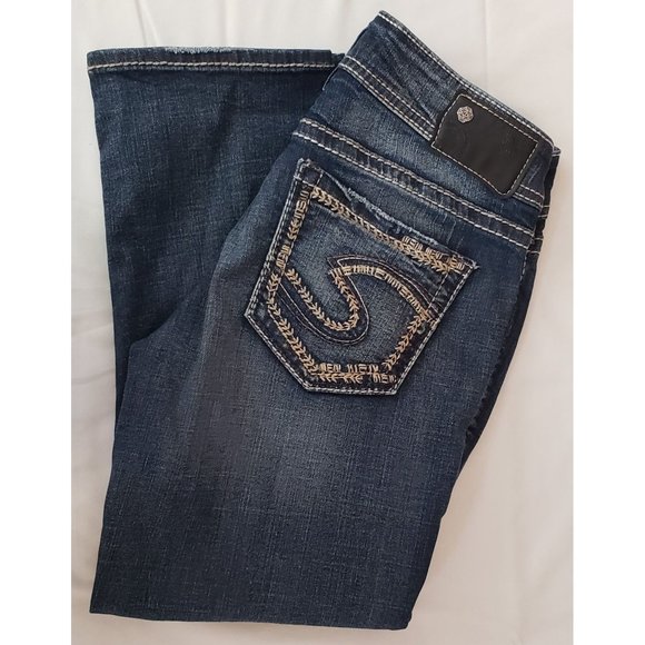Silver Suki ~ Super Stretch Capri Women's Jean ~ Size 27 x 22.5 - Picture 1 of 11